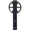 Ekena Millwork Premium Wagon Wheel Roller Hanger w/ Bolts for Barn Door for 2 1/4" Doors, Dark Gray GB60015RWDG - alternate 1